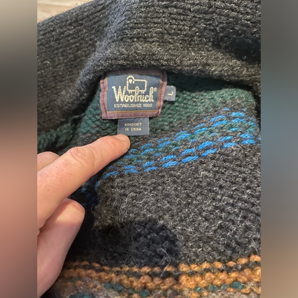 Woolrich Aztec Patterned Cardigan - Picture 2 of 6